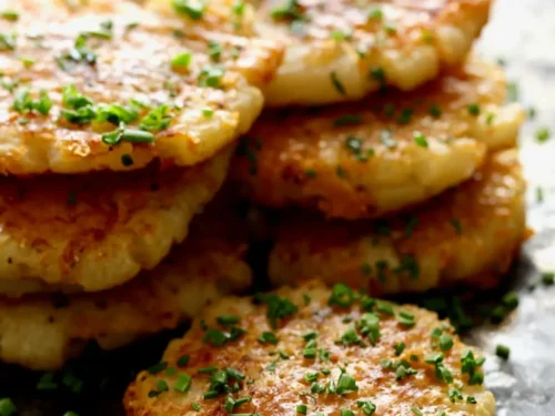 Parmesan-crusted Smashed Turnip Fritters