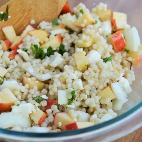 large couscous and apple salad