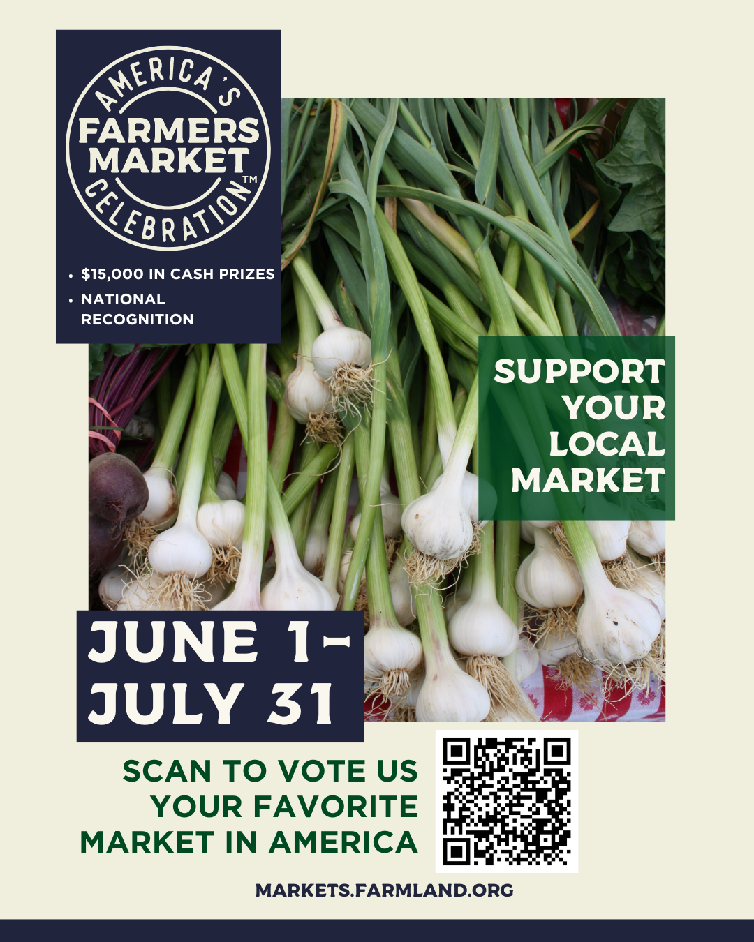 Vote for us as your Favorite Farmers Market!