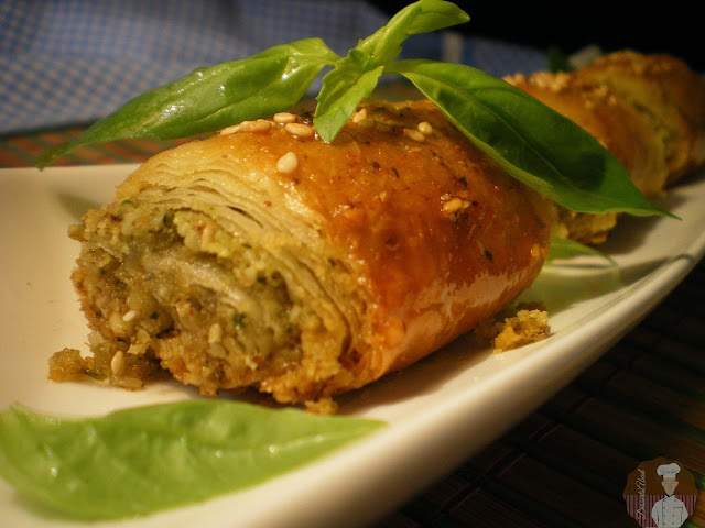 rolled baklava cigars