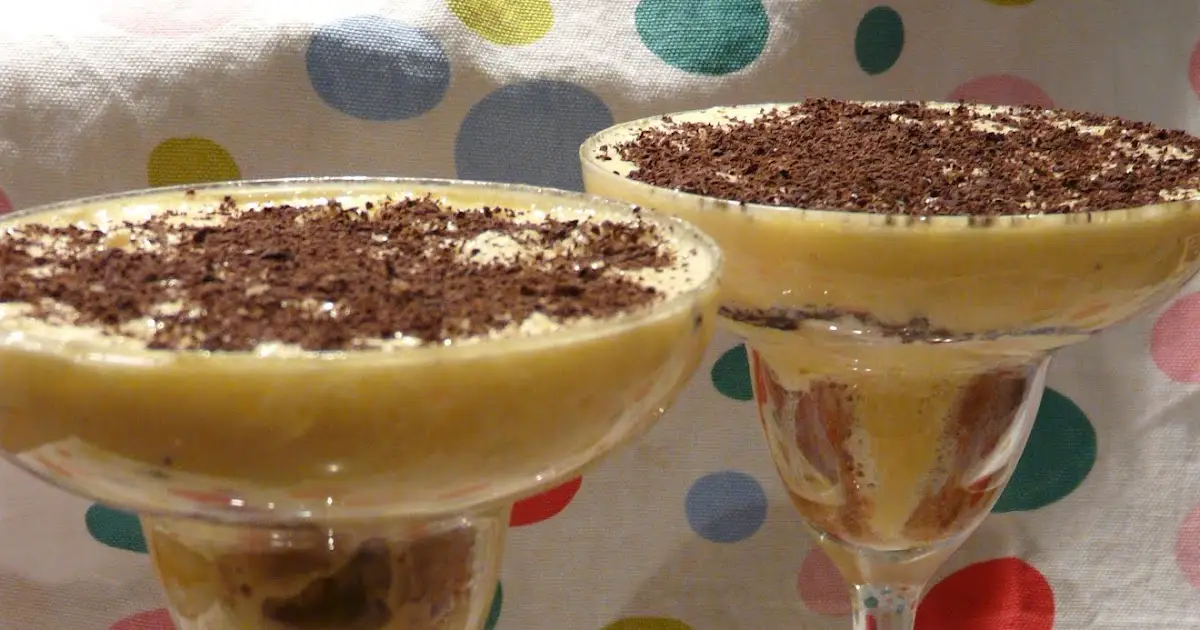 Italian zabaione in champagne coupes