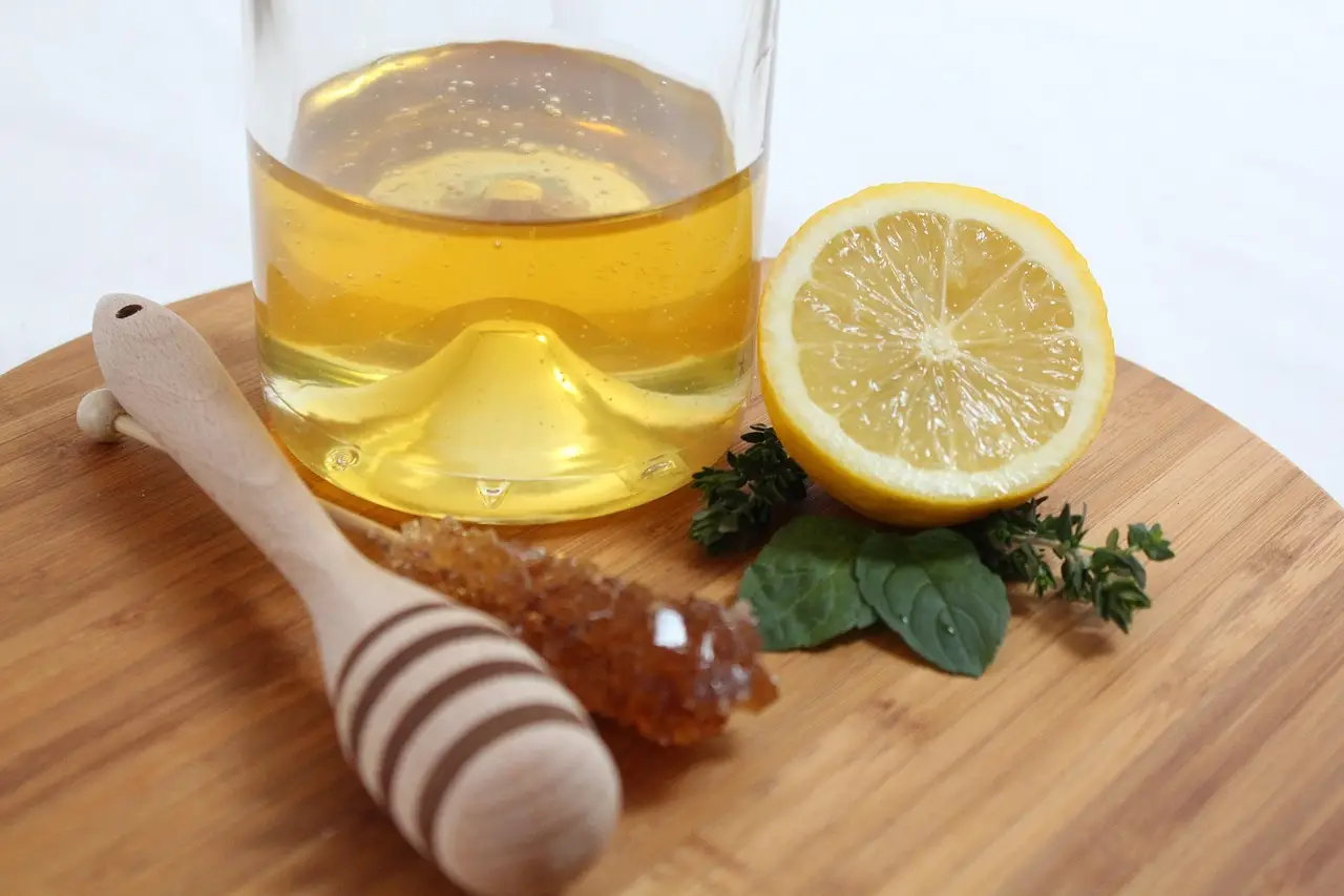 lemon honey and thyme syrup